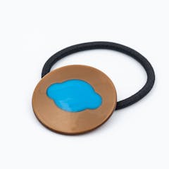 瓜生太郎 Taro Uryu Hair Tie ( 丸型 ) Cyan & Mocha